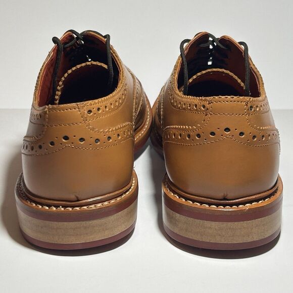 Samuel Windsor Flintsham Brogue Wingtip Mens UK 11G / US 11.5W Tan Leather Dress - Picture 6 of 15